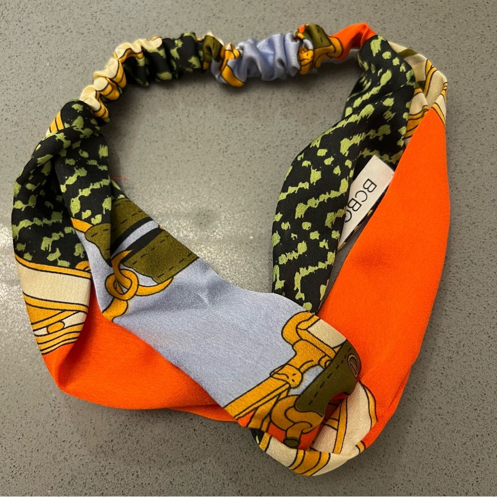 BCBG Satin printed headband